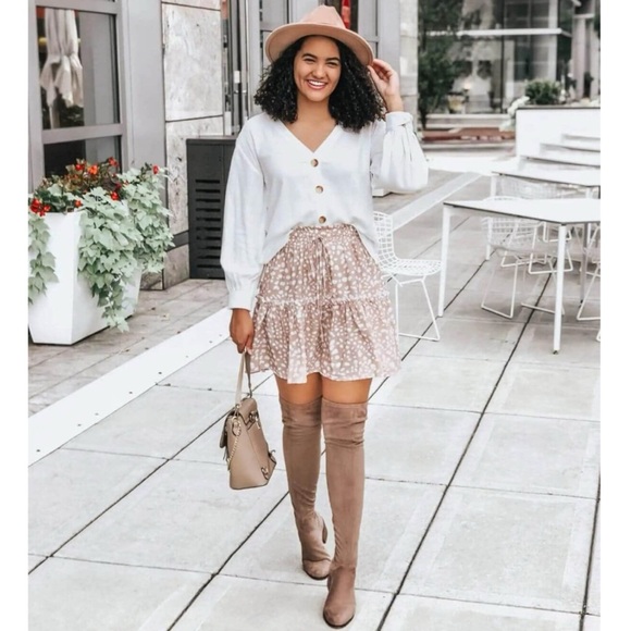 Flowy Drawstring Ruffle Skirt - Picture 8 of 9